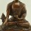 Oxidized Copper Alloy 12.75" Medicine Buddha / Sangye Menla Statue From Patan, Nepal