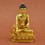 Finely Carved Face Painted 5.5" Medicine Buddha Copper Gold Gilded Statue From Patan, Nepal