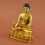 Finely Carved Face Painted 5.5" Medicine Buddha Copper Gold Gilded Statue From Patan, Nepal