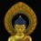 Fine 15.25" Medicine Buddha / Sangye Gold Gilded Face Painted Copper Statue Frm Patan, Nepa