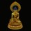 Fine 15.25" Medicine Buddha / Sangye Gold Gilded Face Painted Copper Statue Frm Patan, Nepa