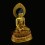 Fine 15.25" Medicine Buddha / Sangye Gold Gilded Face Painted Copper Statue Frm Patan, Nepa