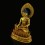 Fine 15.25" Medicine Buddha / Sangye Gold Gilded Face Painted Copper Statue Frm Patan, Nepa