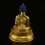 Fine 15.25" Medicine Buddha / Sangye Gold Gilded Face Painted Copper Statue Frm Patan, Nepa