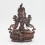 Hand Carved Fine Quality 9” Green Tara / Drolma Copper Statue from Patan, Nepal