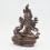 Hand Carved Fine Quality 9” Green Tara / Drolma Copper Statue from Patan, Nepal