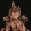 Fine Quality Carved 16” Green Tara / Drolma Copper Statue in Oxidation Finish