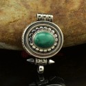 Fine Quality Tibetan Buddhist Silver with Turquoise Stone Pendant