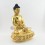 Fine Quality 13" Amitabha Buddha Gold Gilded with Face Painted Copper Statue Patan, Nepal