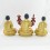 Hand Carved Fine Quality 8.5” Guru Tsongkhapa Copper Statues Set Patan, Nepal