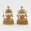 Fine Hand carved Tibetan Buddhist 7" Kapala Set