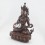 Oxidized Copper Alloy 14.5" Vajrasattva Statue From Patan, Nepal