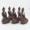 Fine Quality 8.5” Dhyani Buddha or Pancha Buddha Statues Set