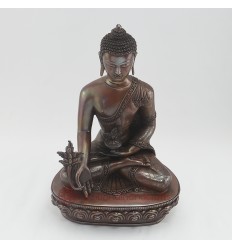 Fine Quality 11.25" Medicine Buddha Menla Statue From Patan, Nepal. 