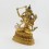 Fine Quality 10" Manjushri / Jameplyang Statue Fully Gold Gilded with Antique Finish and Hand Painted - Face from Patan, Nepal