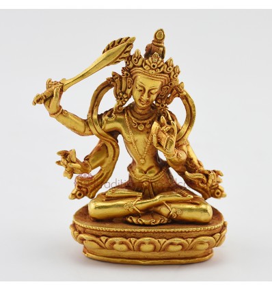 4" Four Armed Manjushri Statue