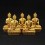 Machine Made Tibetan Buddhist 4" Dhyani Buddha or Pancha Buddha Statues Set