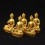 Machine Made Tibetan Buddhist 4" Dhyani Buddha or Pancha Buddha Statues Set