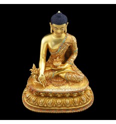 Fine Quality 12.5" Medicine Buddha Menla Statue