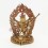 Hand Made 24 Karat Gold Gilded and Hand Painted Face 13.5" Chakrasamvara Statue