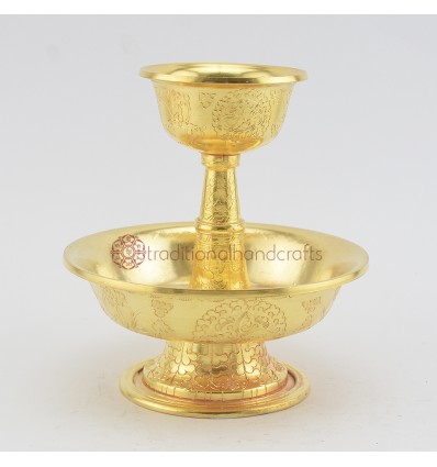 Hand Made Copper Alloy with Gold Plating 6" Offering Sherkim Set