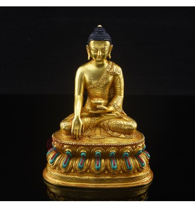 Hand Made 6.5" Sakyamuni Buddha Tomba Statue