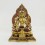 Hand Made Copper Alloy with Partly Gold Gilded 10" White Tara / Dolkar Statue