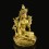 Hand Made Copper Alloy with 24 Karat Gold Gilded 14" Green Tara / Drolma Statue