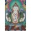 Fine Quality 33" x 22.5" Chenrezig / Avalokiteshvara Thangka Scroll Painting