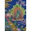 Fine Quality 33" x 22.5" Chenrezig / Avalokiteshvara Thangka Scroll Painting