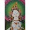 Fine Quality  33" x 23 White Tara / Dholka Thangka Scroll Painting