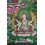 Fine Quality  33" x 23 White Tara / Dholka Thangka Scroll Painting