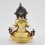 Hand Made 24 Karat Gold Gilded and Hand Painted Face 9" Vajradhara Dorje Chang Statue