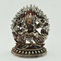 Machiine Made 6" Black Mahakala Statu From Patan, Nepal.