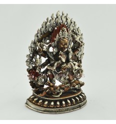 Machiine Made 6" Black Mahakala Statu From Patan, Nepal.