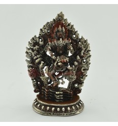 Machiine Made 5.5" Hevajra with Nairatmya Statue From Patan, Nepal.