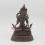 Hand Carved  9.5" Vajrasattva / Dorjesempa  Oxidized Copper Alloy  Statue 