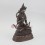 Hand Carved  9.5" Vajrasattva / Dorjesempa  Oxidized Copper Alloy  Statue 