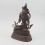 Hand Carved  9.5" Vajrasattva / Dorjesempa  Oxidized Copper Alloy  Statue 