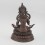 Hand Carved  9.5" Vajrasattva / Dorjesempa  Oxidized Copper Alloy  Statue 