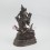 Hand Carved  9.5" White Tara / Dholkar  Oxidized Copper Alloy  Statue 