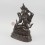 Hand Carved  9.5" White Tara / Dholkar  Oxidized Copper Alloy  Statue 