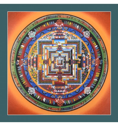 Kalachakra Mandala Thangka Painting Patan, Nepal