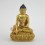 Hand Made 5.5" Medicine Buddha / Menla Gold Gilded with Face Painted Copper Statue Patan, Nepal