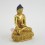 Hand Made 5.5" Medicine Buddha / Menla Gold Gilded with Face Painted Copper Statue Patan, Nepal