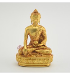 Machine Made Tibetan Buddhist 4.75" Sakyamuni Buddha Tomba Statue