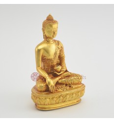 Machine Made Tibetan Buddhist 4.75" Sakyamuni Buddha Tomba Statue