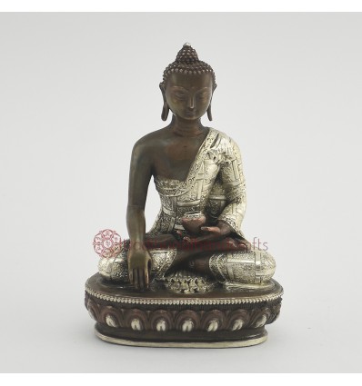 Machine Made Tibetan Buddhist 4.75" Sakyamuni Buddha Tomba Statue