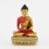 Machine Made Hand Painted Copper Alloy with Gold Plated Amitabha Buddha Statue