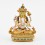 Machine Made Hand Painted Copper Alloy with Gold Plated Chenrezig Buddha Statue